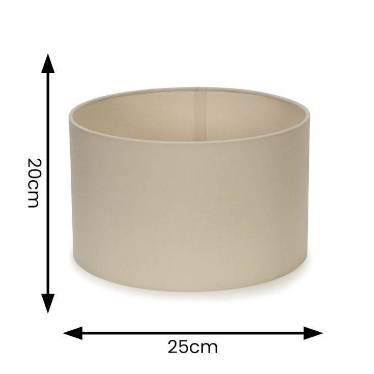 Reni Small Drum Shade In Natural - Comet Lighting