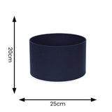 Reni Small Drum Shade In Navy - Comet Lighting