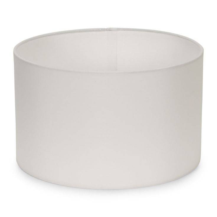 Reni Small Drum Shade In White - Comet Lighting