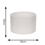 Reni Small Drum Shade In White - Comet Lighting