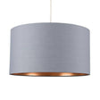 Reni XL NE Pendant Drum Shade Grey & Copper Inner - Comet Lighting