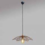 Rhea Copper Ceiling Light With Copper Wire Shade - Comet Lighting