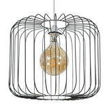 Ridgway Matt Black Wire Pendant Ceiling Shade - Comet Lighting