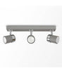 Rosie 3 Way Straight Bar Spot Light Cement/Chrome - Comet Lighting