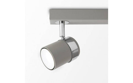 Rosie 3 Way Straight Bar Spot Light Cement/Chrome - Comet Lighting