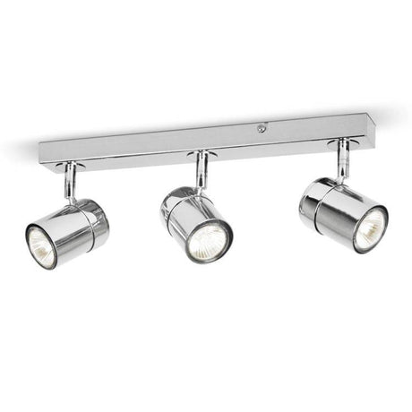 Rosie 3 Way Straight Bar Spot Light Chrome - Comet Lighting