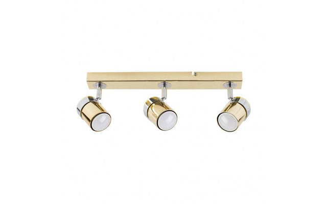 Rosie 3 Way Straight Bar Spot Light Gold - Comet Lighting