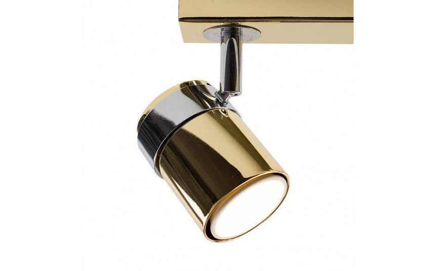 Rosie 3 Way Straight Bar Spot Light Gold - Comet Lighting