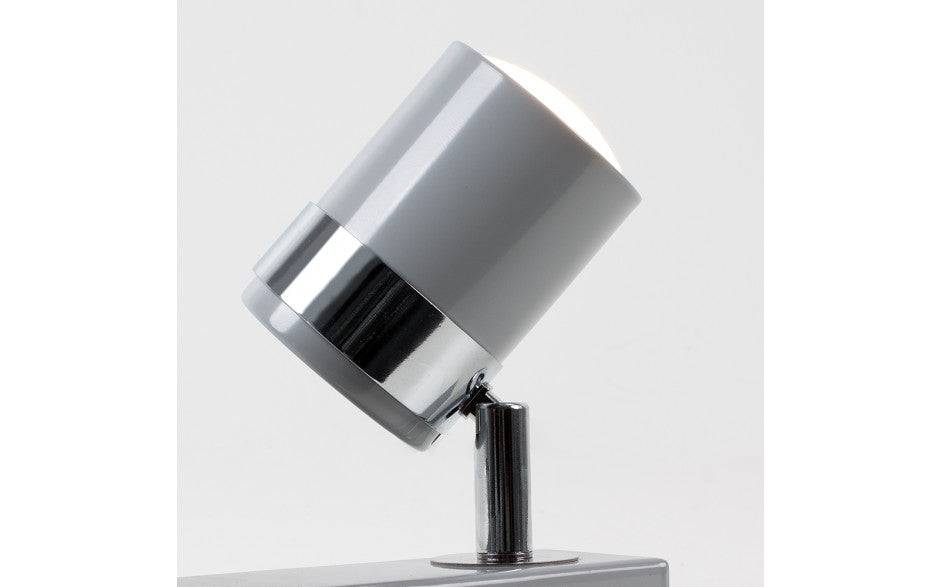 Rosie 3 Way Straight Bar Spot Light Grey - Comet Lighting