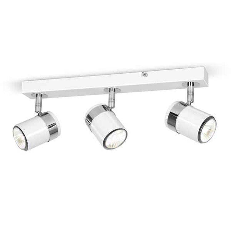 Rosie 3 Way Straight Bar Spot Light White - Comet Lighting