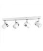 Rosie 4 Way Straight Bar Spot Light White Chrome - Comet Lighting