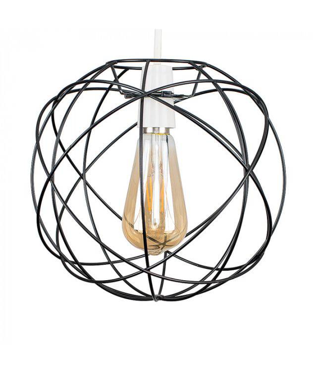 Rutherford Atom Black Pendant - Comet Lighting