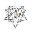 Sadira Matt Black Wire Star Pendant Shade - Comet Lighting