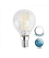 SES 4W Filament Golfball Bulb Clear 6500K - Comet Lighting