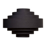 Sette 7 Layer Black Easy Fit Pendant Shade With Gold Inner - Comet Lighting