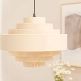 Sette 7 Layer Mink Easy Fit Pendant Shade With Gold Inner - Comet Lighting