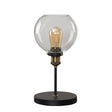 Sheridan Steampunk Table Lamp Clear Glass Shade - Comet Lighting