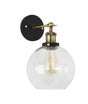 Sheridan Steampunk Wall Light Clear Glass Shade - Comet Lighting