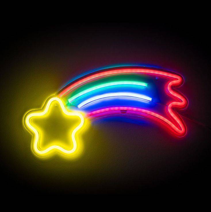 Shooting Star Neon Style LED Wall Light - Comet Lighting