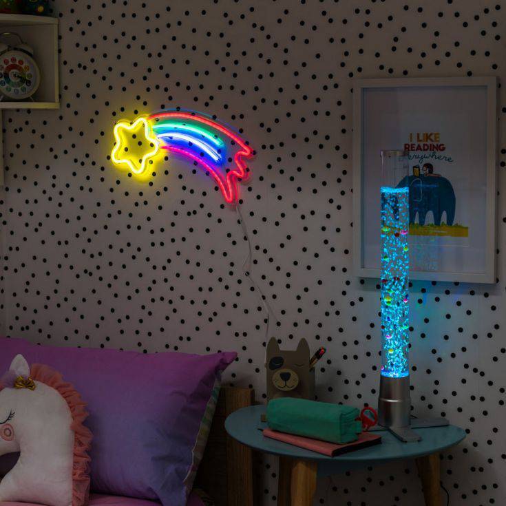 Shooting Star Neon Style LED Wall Light - Comet Lighting