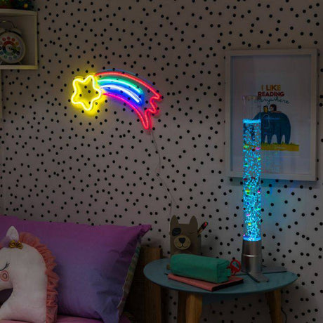 Shooting Star Neon Style LED Wall Light - Comet Lighting