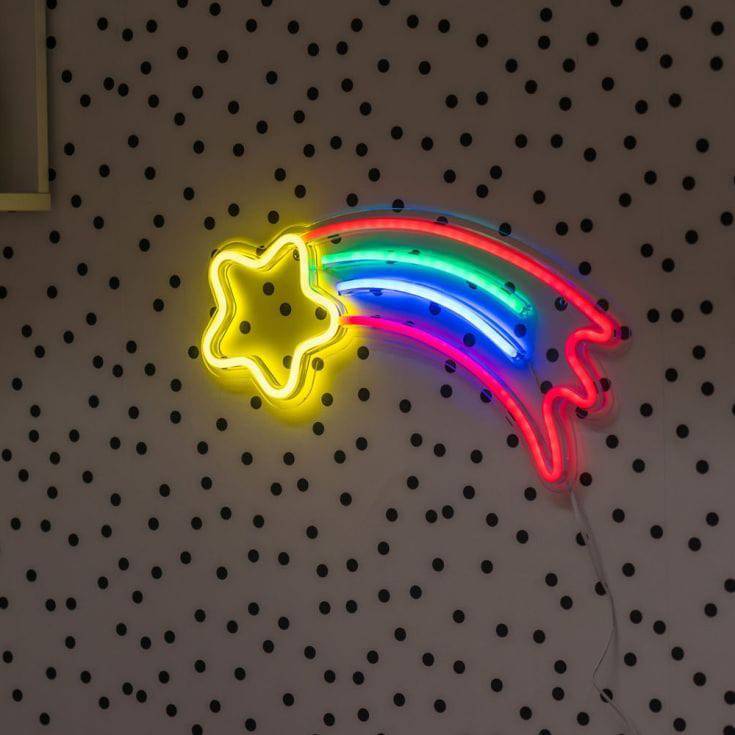 Shooting Star Neon Style LED Wall Light - Comet Lighting