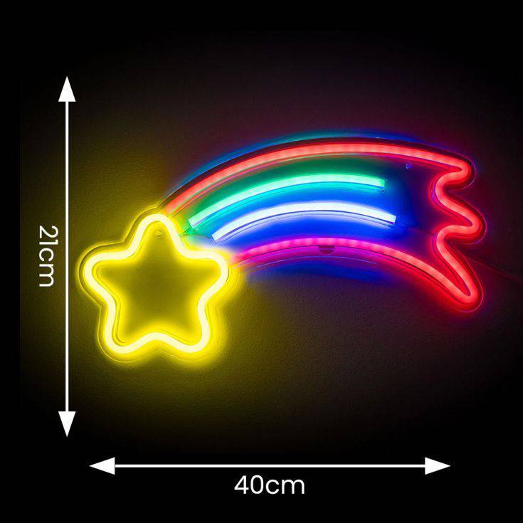 Shooting Star Neon Style LED Wall Light - Comet Lighting