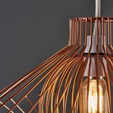 Sinat Copper Wire Frame Pendant Shade - Comet Lighting