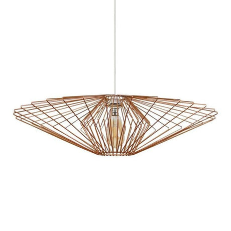 Sinat XL Copper Wire Frame Pendant Ceiling Shade - Comet Lighting