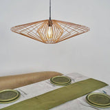 Sinat XL Copper Wire Frame Pendant Ceiling Shade - Comet Lighting