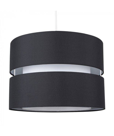 Sophia Large Black White Non Electric Pendant Shade - Comet Lighting