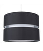 Sophia Large Black White Non Electric Pendant Shade - Comet Lighting