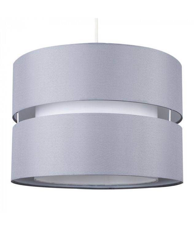 Sophia Large Grey White Non Electric Pendant Shade - Comet Lighting