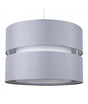 Sophia Large Grey White Non Electric Pendant Shade - Comet Lighting