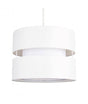 Sophia Small Cream White Non Electric Pendant Shade - Comet Lighting