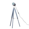 Starboard Spotlight Cool Grey and Chrome Tripod Floor Lamp - Comet Lighting