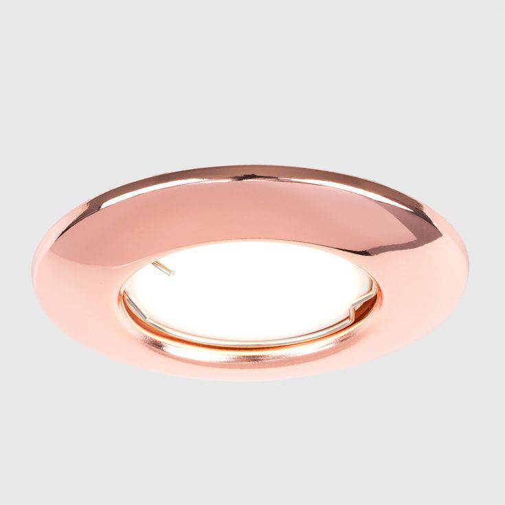 Steel Fixed GU10 Downlight Copper - Comet Lighting