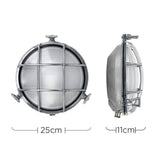 Stern IP64 Round Polished Aluminium - Comet Lighting