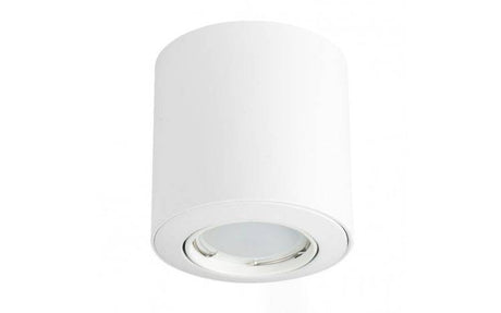 Surface Mounted Tiltable Downlight GU10 White - Comet Lighting