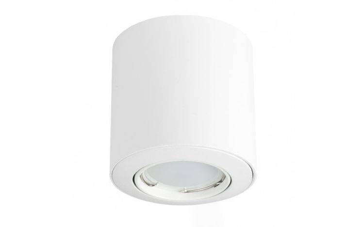 Surface Mounted Tiltable Downlight GU10 White - Comet Lighting