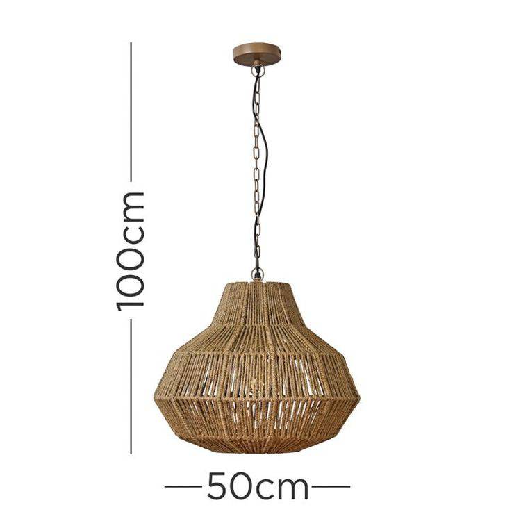 Tatami Giant Jute Pendant Ceiling Light - Comet Lighting