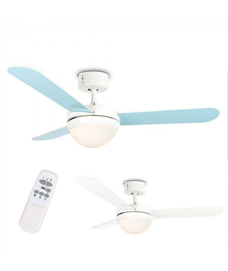 Taurus Duck Egg Blue Ceiling Fan - Comet Lighting