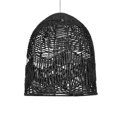 Tethra Black Rope Bird Cage Pendant Shade - Comet Lighting