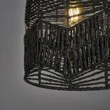 Tethra Black Rope Bird Cage Pendant Shade - Comet Lighting