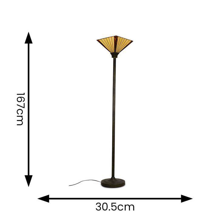 Tiffany Traditional Floor Lamp - Comet Lighting