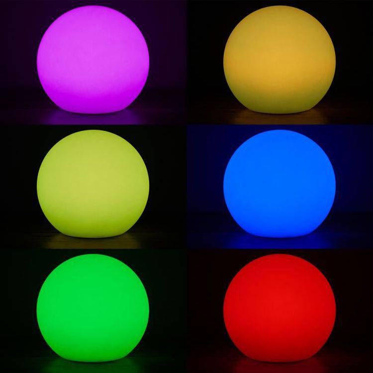 Toka Small 25cm IP44 Remote Control Colour Changing Rechargeable Battery Operated Outdoor Garden Ball Light - Comet Lighting