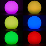 Toka Small 25cm IP44 Remote Control Colour Changing Rechargeable Battery Operated Outdoor Garden Ball Light - Comet Lighting