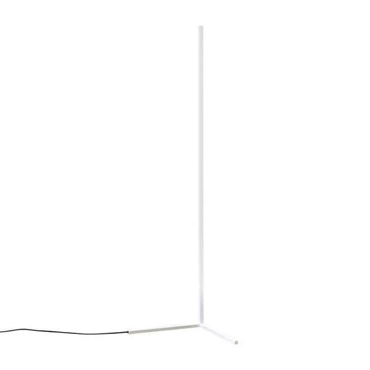 Triton LED 25w Tri-bar Corner Floor Lamp In White - Comet Lighting