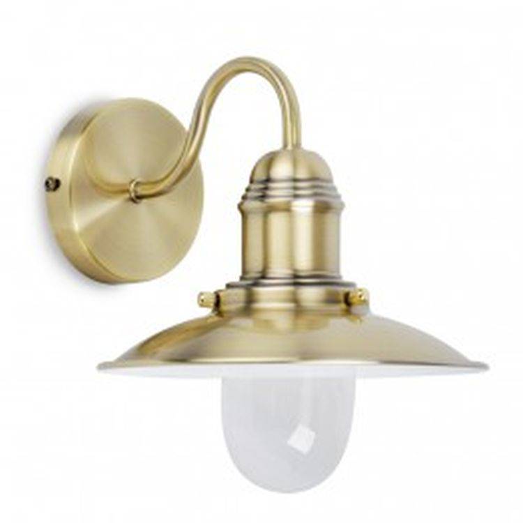 Ukai Brass Fishermans Wall Light - Comet Lighting