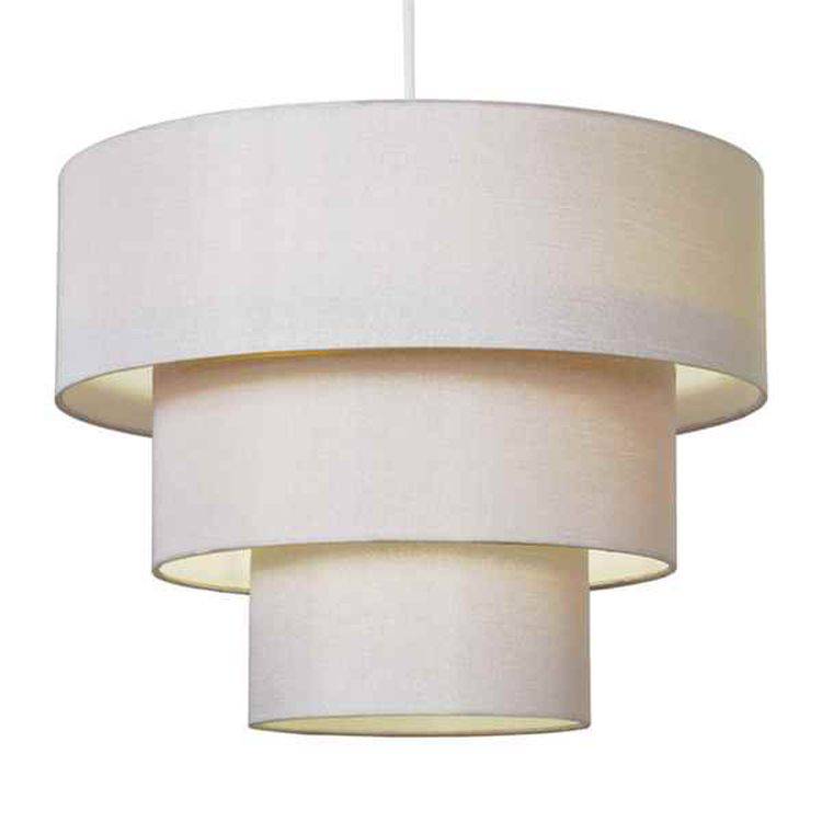 Vermont 3 Tiered Pendant Cream - Comet Lighting